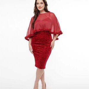 Unique Vintage 1960s Red Dress Red Dress